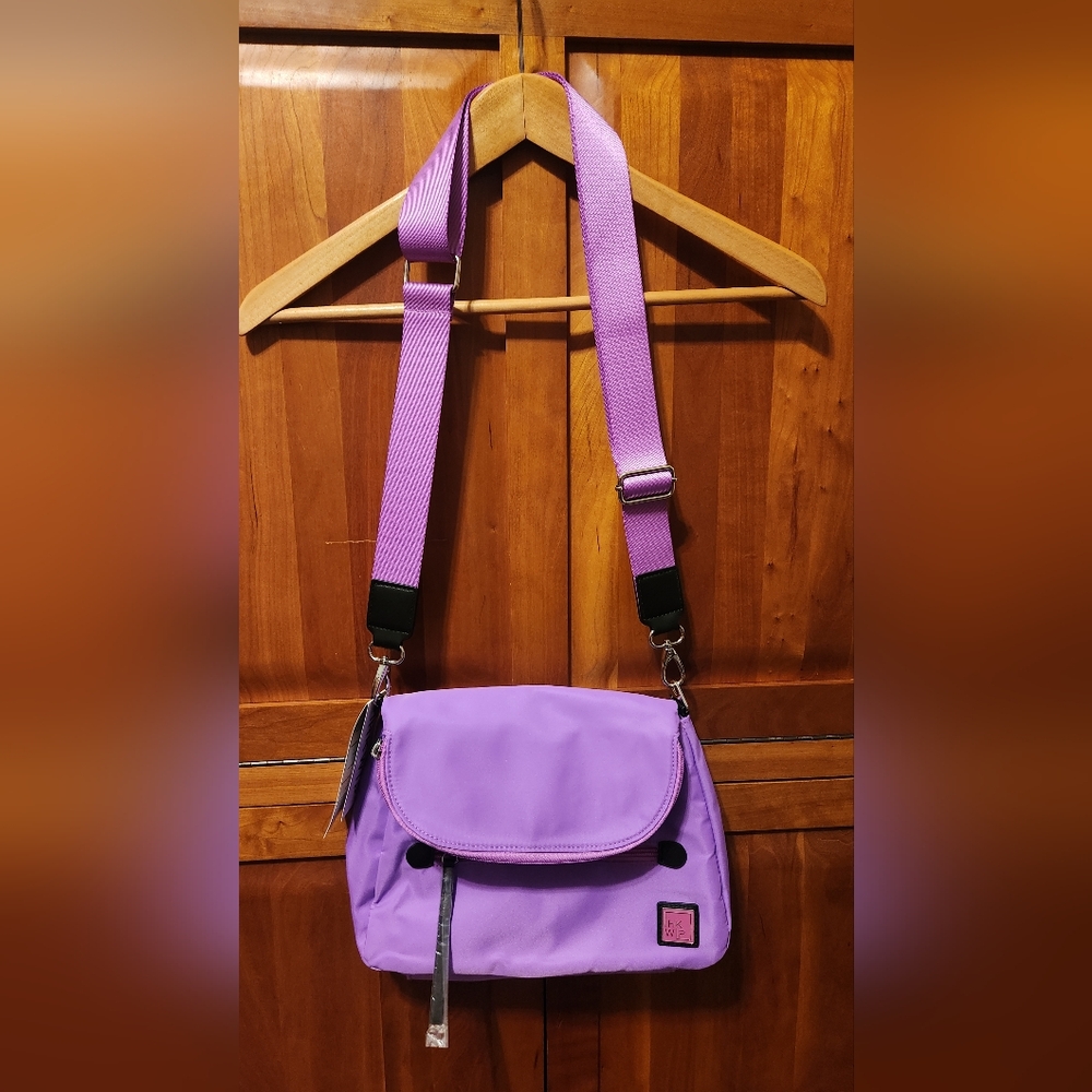 NWT - IHKWIP City Saddle Medium Crossbody Electric Orchid